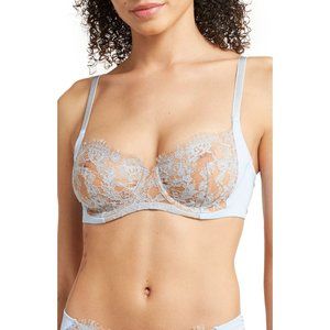 Skarlett Blue Entice Eyelash Lace Unlined Balconette Bra